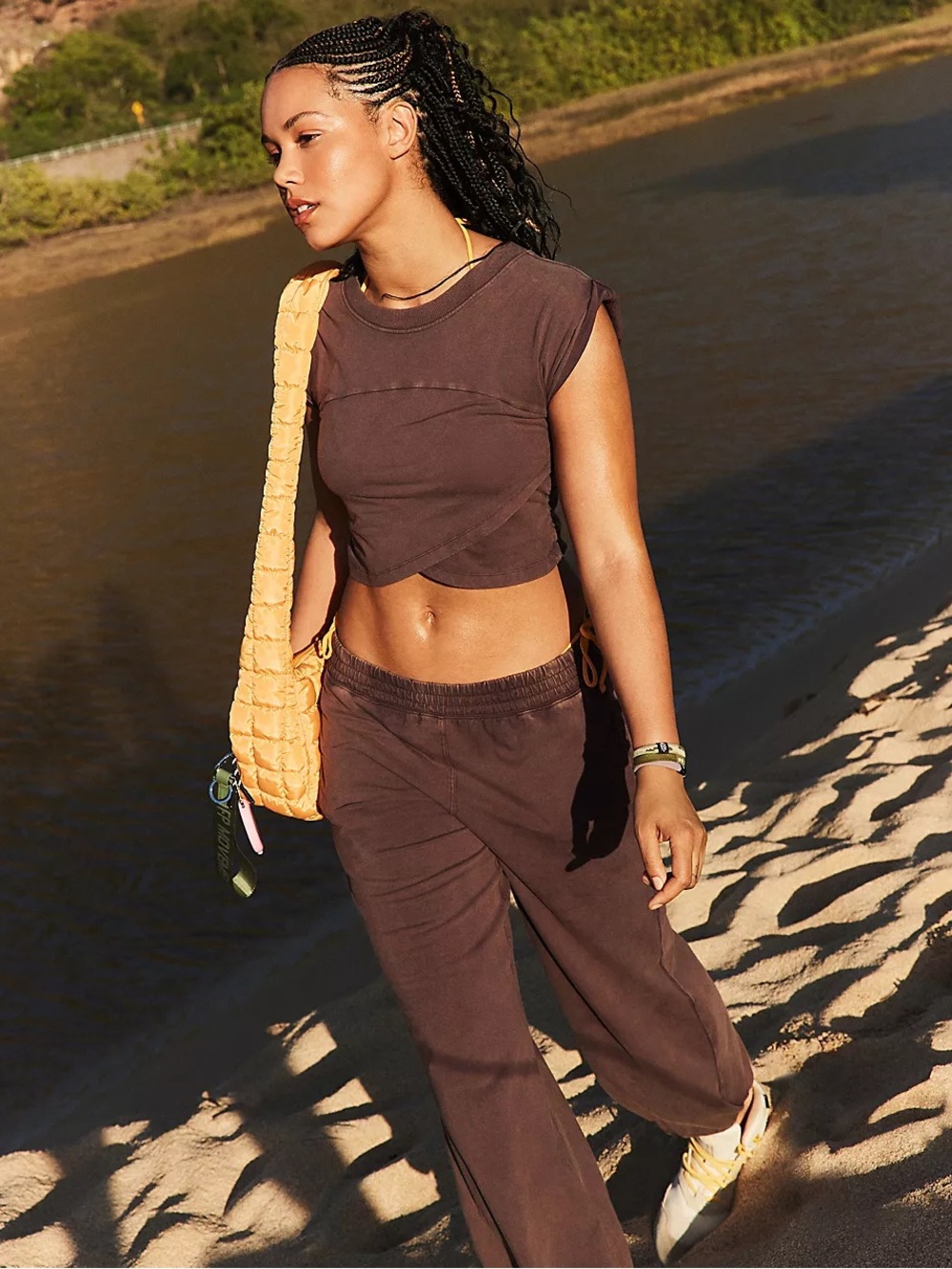 FP Movement Free People Hot Shot Crossover Set Dark Espresso